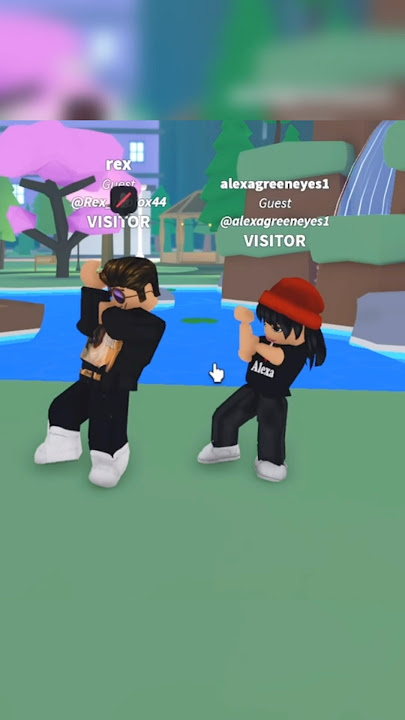 ALEXA AND REX DO A TIKTOK DANCE!😭#shorts #roblox #robloxfunny