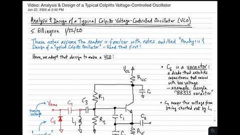 #97: Analysis & Design of a Typical Voltage Controlled Oscillator