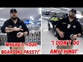 Police Officer Demands a Boarding Pass for Simply Being at the Airport