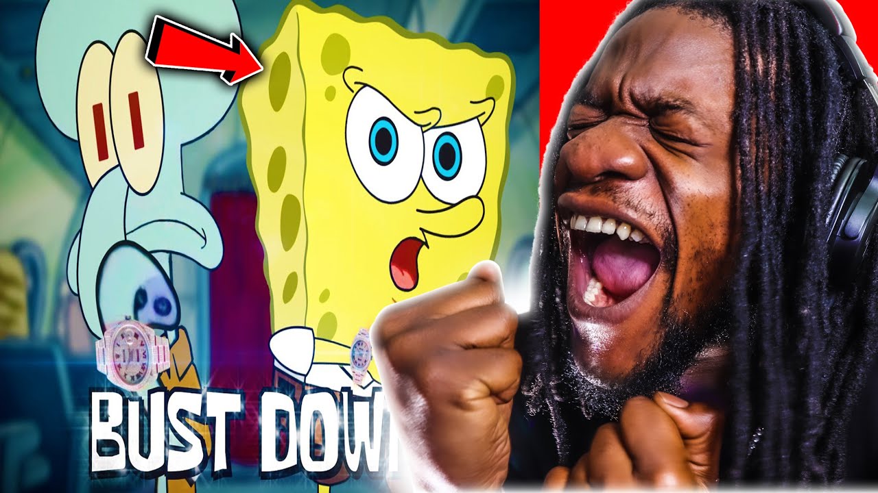 SPONGEBOB IS BACK  BUST DOWN Feat Squidward REACTION