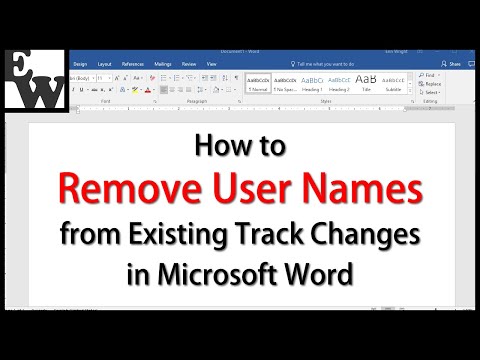 वीडियो: मैं Word दस्तावेज़ में लेखक को कैसे बदलूँ?