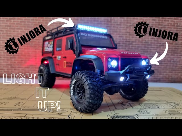 Traxxas TRX4-M Defender - Injora Light Kit & Light Bar Install