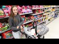 Shopping with Reborn Baby Doll in Stroller Car Seat at Walmart