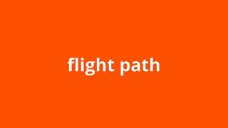 what is the meaning of flight path