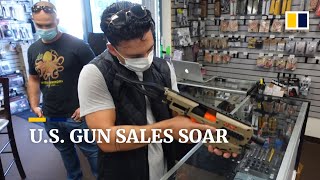 Gun sales in US soar ahead of presidential election, fuelled by fears of post-election unrest