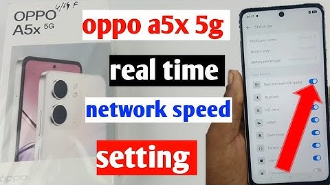 Oppo A5x 5G net speed show/Oppo A5x 5G me net speed kaise dekhe/network setting