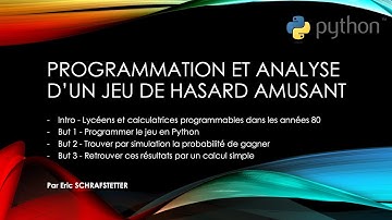 Python - Programmation et analyse d