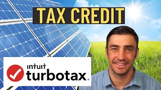 Solar panel tax credit TurboTax  - 2022