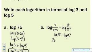 CA   Ch 5 sect 3 Properties of logs