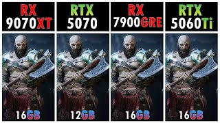 RX 9070 XT vs RTX 5070 vs RX 7900 GRE vs RTX 5060 Ti + Ryzen™ 7 9800X3D - Performance in 20 Games