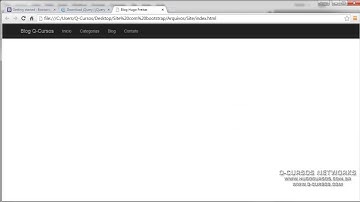 Criação de Site com Bootstrap - Aula 05 - Criando os itens de menu da navbar