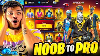 FREE FIRE NOOB TO PRO IN 9999 DIAMONDS💎 8MINS CHALLENGE -GARENA FREE FIRE screenshot 2