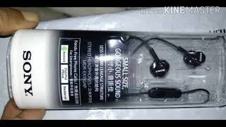 Sony MDR-EX150AP Wired In-Ear Headphones unboxing from Amazon