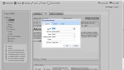 How do I link to other sites from my website using 16 Interactive CMS Content Management System?