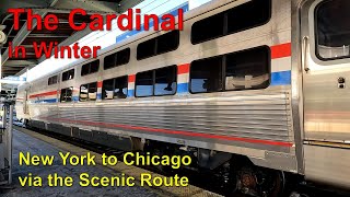 The Cardinal in Winter | New York to Chicago by Train in an Amtrak 