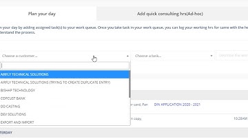 TIME TRACKER: Plan your day with assigned task(s)