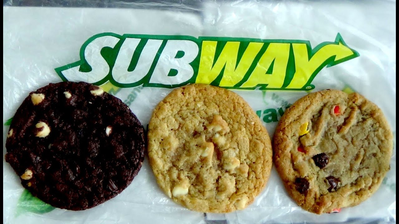 Subway Cookies [M&amp;M&amp;#39;s , Macadamia Nut , Double Chocolate Chip] - YouTube