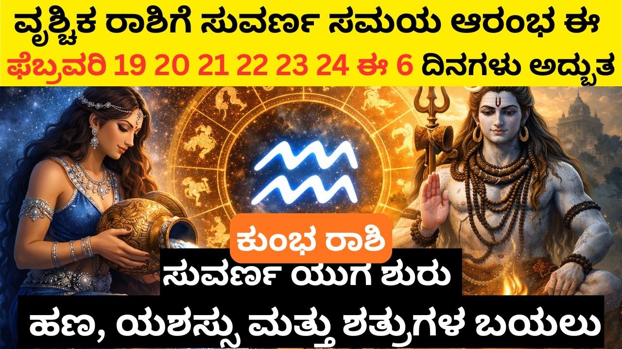 ಕುಂಭ ರಾಶಿಗೆ ದೇವರ 5 ಸ್ಪಷ್ಟ ಸಂಕೇತಗಳು ನಿಮ್ಮ ಸುವರ್ಣ ಯುಗ ಶುರು! Finance job career  Prediction  Big Money