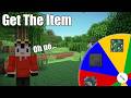 Playing get the item in Minecraft!