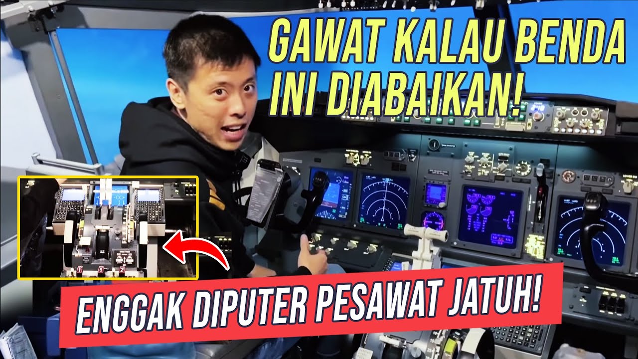 Akhirnya Terjawab Fungsi Dari Benda Berputar Di Samping Kaki Pilot Pesawat