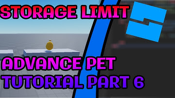 [STORAGE LIMIT]How to make an Advance Pet System In Roblox Studio Part 6