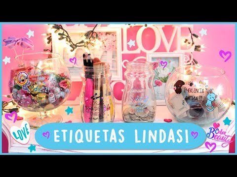 DECORA FRASCOS DE VIDRIO LINDO Y FÁCIL! ♥