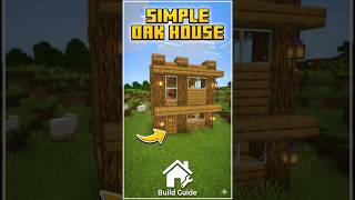 SIMPLE OAK HOUSE IN 5MIN |#minecraft #shorts #viralvideo #gaming