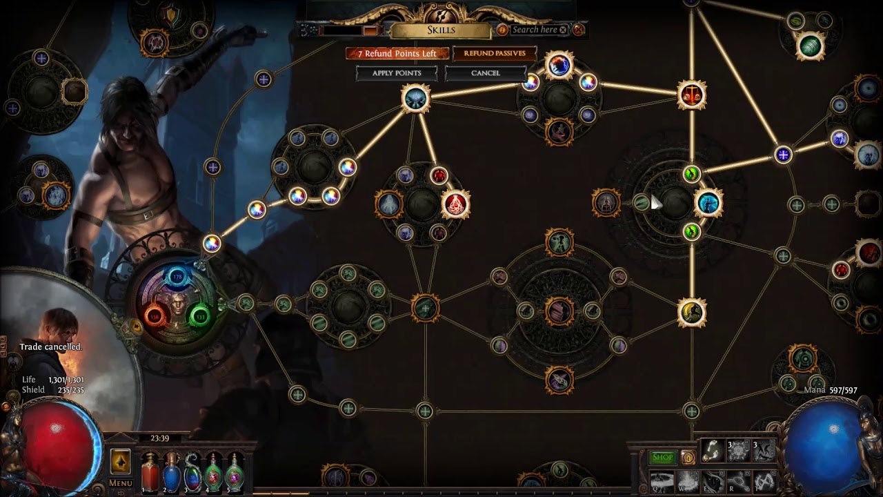 Let's Play Path of Exile To Level 100 part 25 (BL w/W act 5 level 46-47) Utula's Betrayal