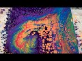 (202) Make Any Paint Cell Without Silicone! Straight Pour Rainbow, Fluid Acrylic Pour Painting