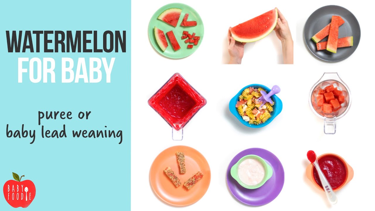 Watermelon for Baby (puree and babylead weaning) YouTube