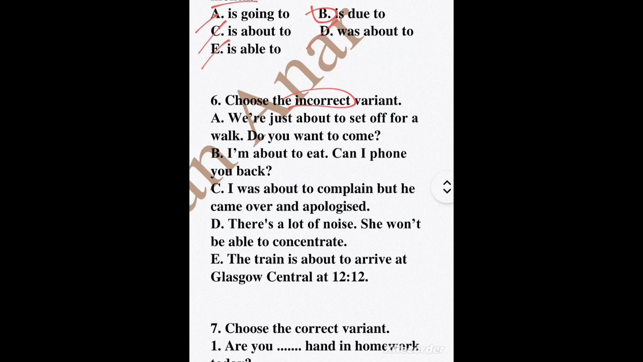 Be expressions ( be due to, be about to  be able to) ( #buraxılışimtahanı#miq#sertifikasiya)