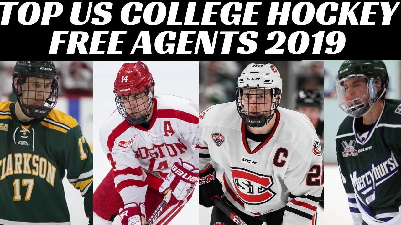 Top 10 US College Hockey Free Agents 2019 YouTube