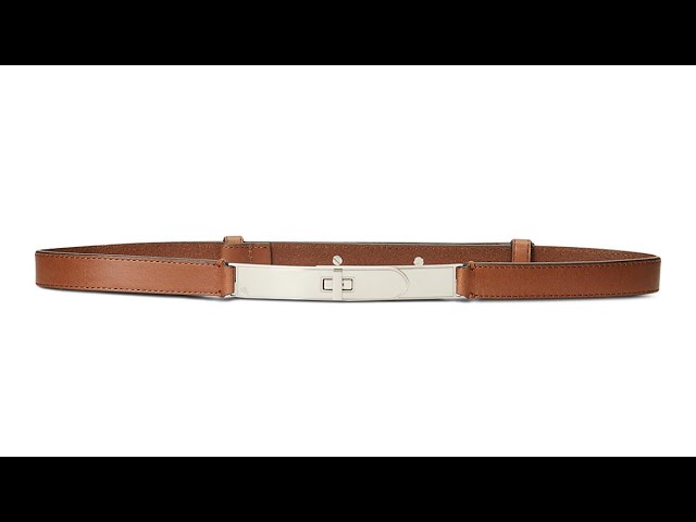 Lauren Ralph Lauren Turn-Lock Leather Belt Cuoio XL Lauren Ralph Lauren | Accessories | Ralph Lauren Womens  main image 3