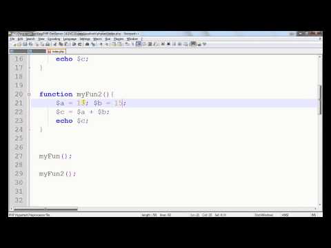 PHP tutorials in Kannada  #6 Global variable  in PHP