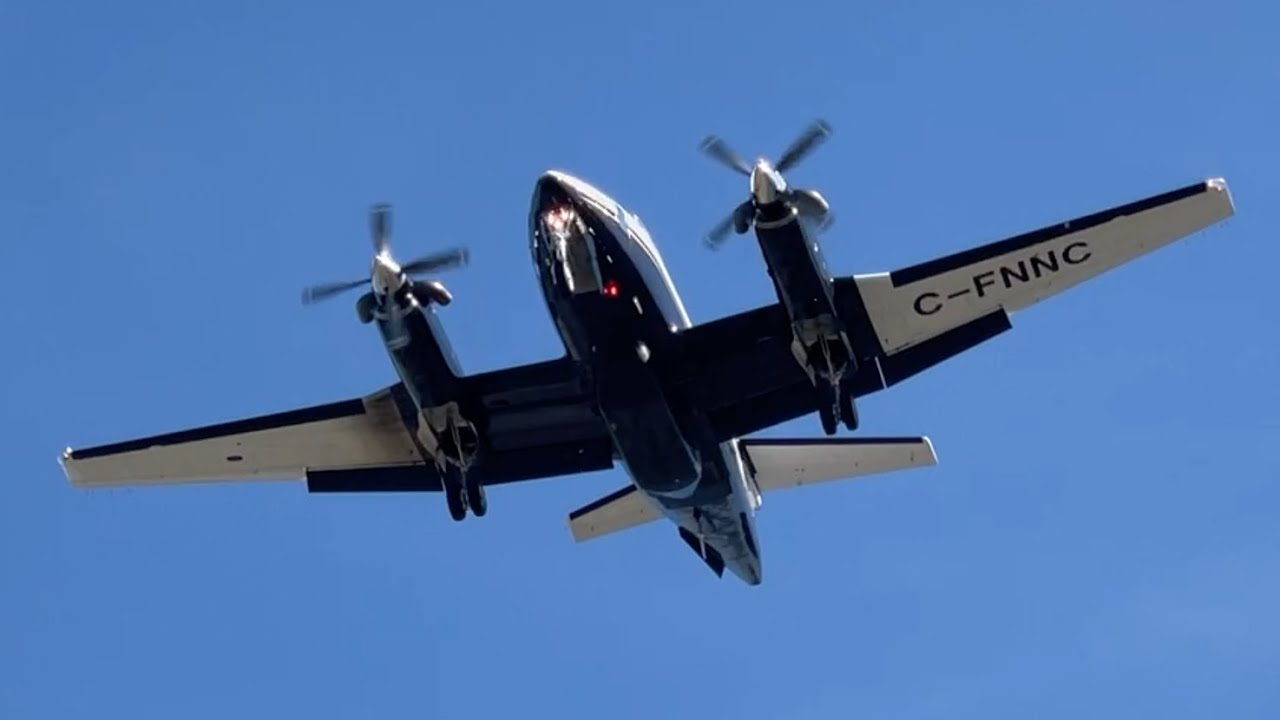 North Cariboo Air, Beech 200 Super King Air, Landing In Vancouver YVR From Prince George YXS