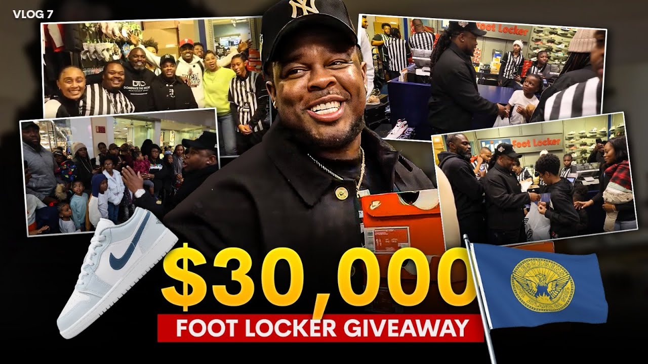 The $30,000 Sneaker Giveaway on  Christmas in Atlanta | VLOG