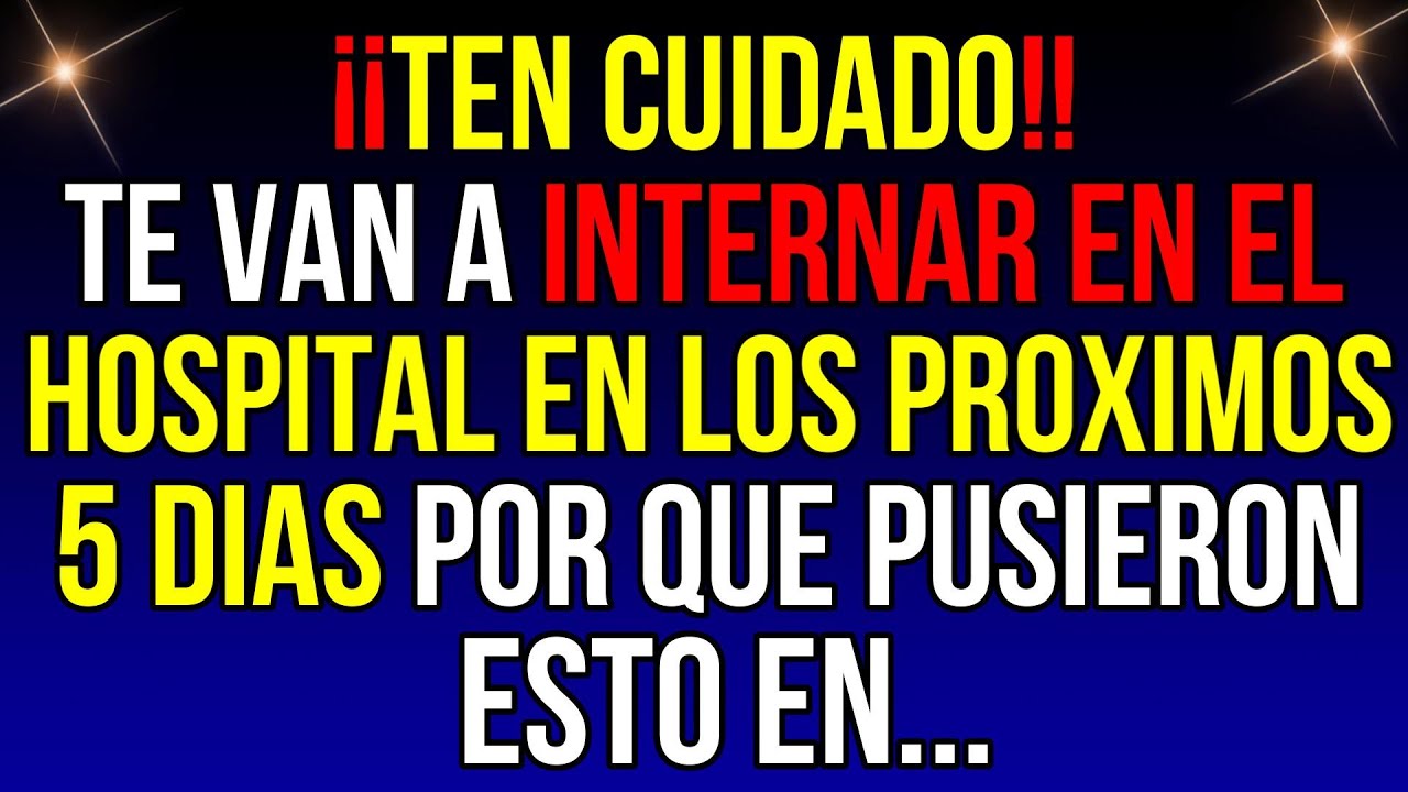 ¡CUIDADO! Estás CERC de ser HOSPITALIZADO en...| Mensaje de Dios de hoy | #god #godmessage