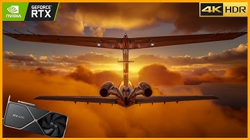 [4K] Microsoft Flight Simulator on RTX 4090 (PC) RTX ON DLSS 3.0 - Ray Tracing - Max Settings