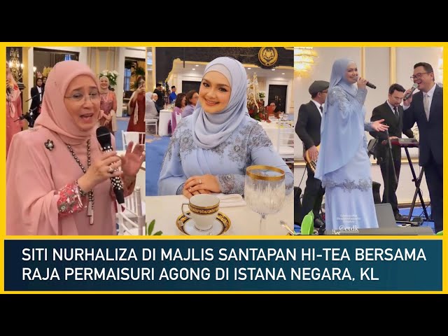 Siti Nurhaliza di Majlis Santapan Hi-Tea Bersama Raja Permaisuri Agong di Istana Negara, KL class=