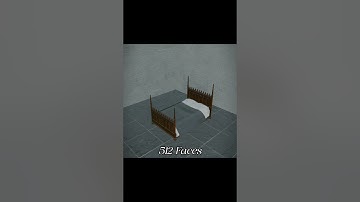 Cloth simulation from 1 face to 4096 Faces #3dart  #blender #animation