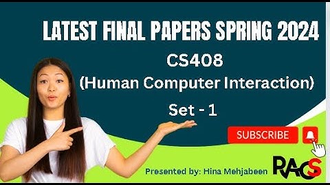 CS408 (Human Computer Interaction) Final Term Paper Spring 2024 - Set 1- By Rare Academy of Science