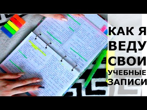 КАК Я ВЕДУ СВОИ УЧЕБНЫЕ ЗАПИСИ | 2017