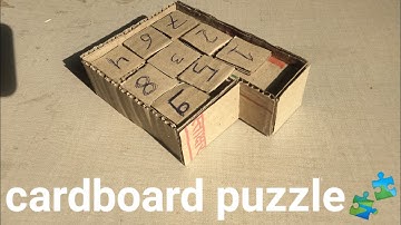 make to puzzle game from cardboard ✓paper puzzle game project √paper game project/Craft video ismake