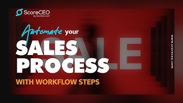 ScoreCEO Credit Repair Business Software: Automate your Sales Process with Workflow steps.