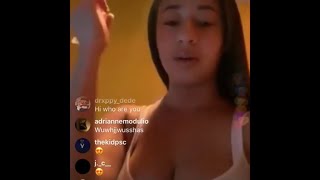 Jaden Newman Goes Live On IG