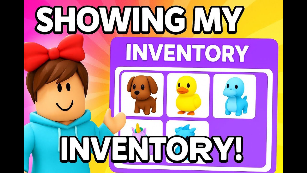 Showing Inventory, recent trades, and profile. In adopt me - YouTube