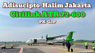 Naik Pesawat Citilink ATR 72-600 dari Bandara Adisucipto Yogyakarta ke Halim Perdanakusuma Jakarta
