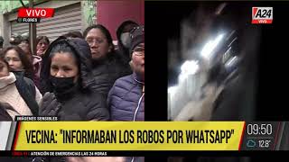 🚨 Robos organizados en la Villa 1-11-14: "Informaban los robos por Whatsapp" - vecina