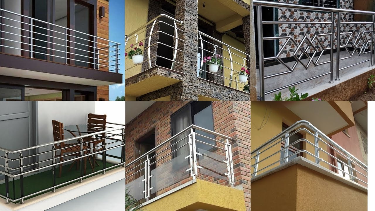 Лучший дизайн стальных перил для балкона | Дизайн перил из нержавеющей стали для балкона