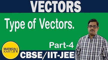 Type of Vectors | PART-04 |  VECTORS Class-12 CBSE/JEE Maths